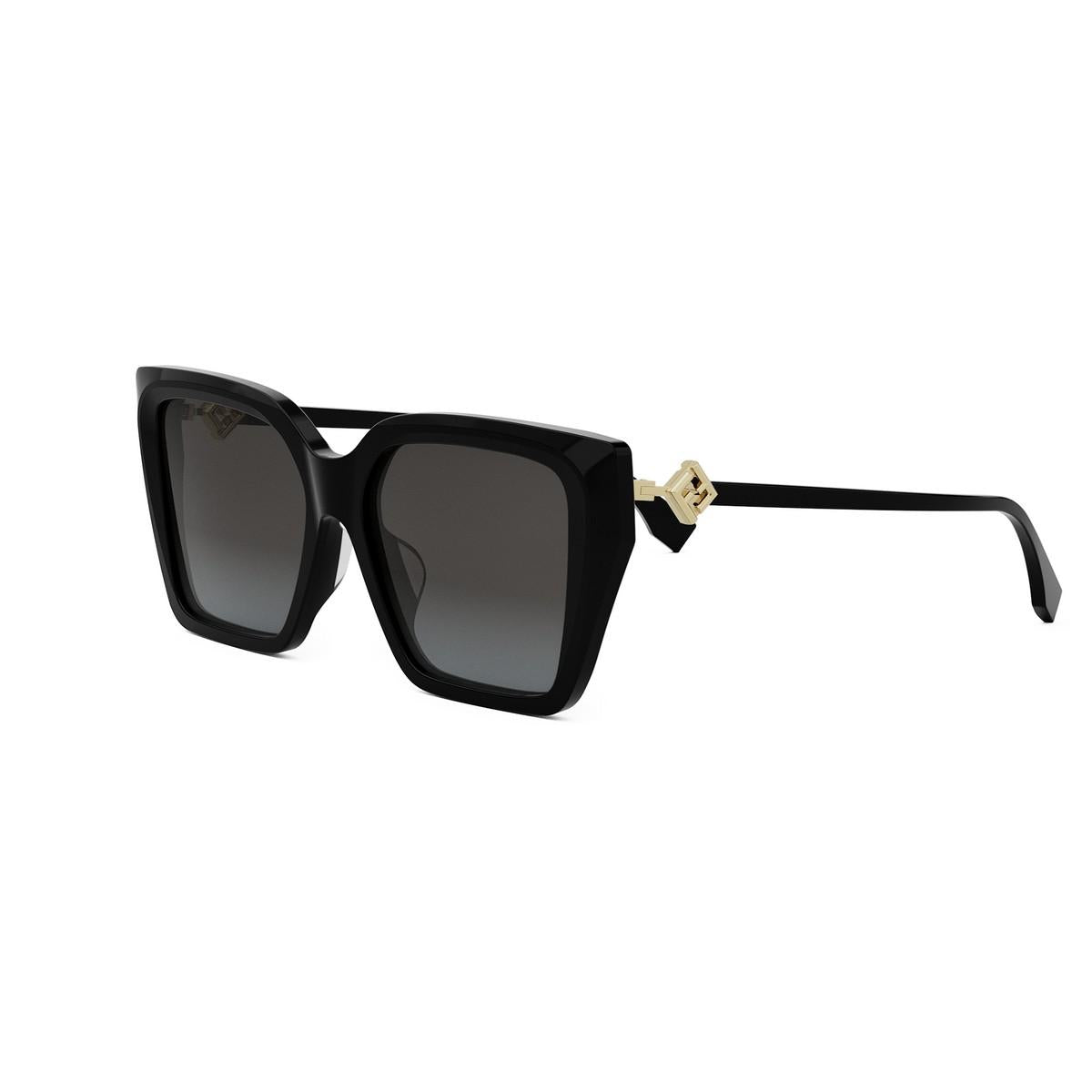 01B - Acetate Shiny Black - Grey Gradient