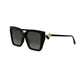 01B - Acetate Shiny Black - Grey Gradient