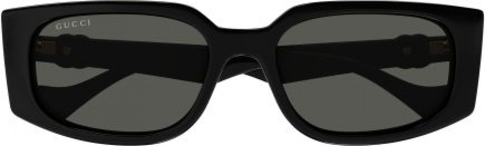 GUCCI ブラック サングラス スクエア サングラス（アジアン フィット） ・ブラック | GUCCI公式