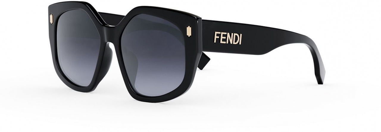 01W - Shiny Solid Black - Blue