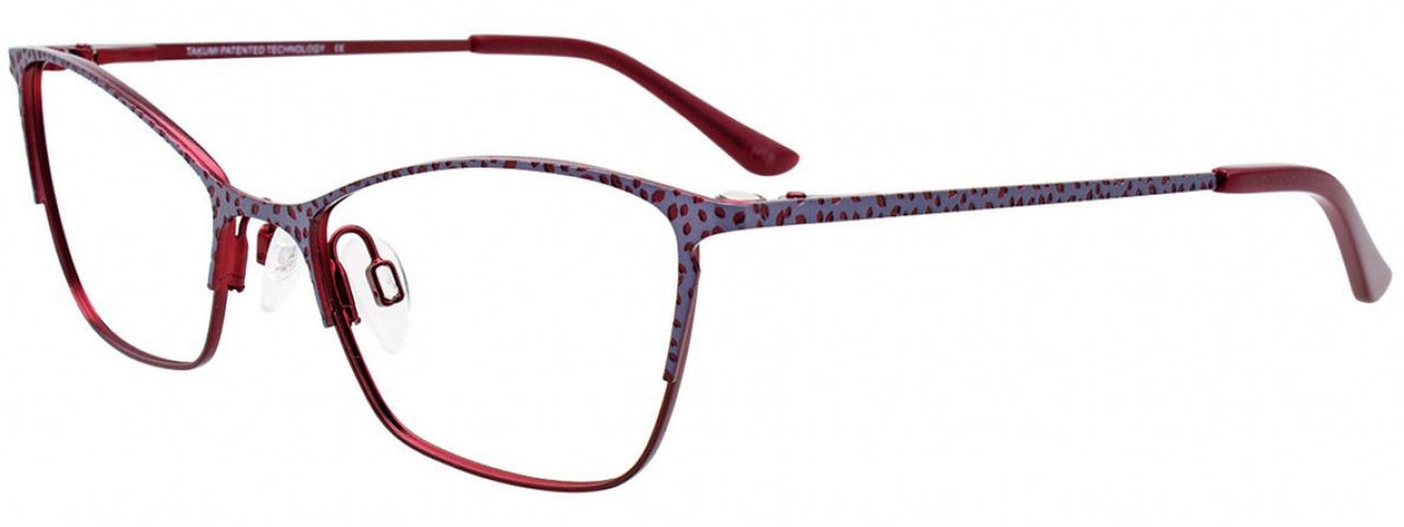 35 - Satin Dark Red & Steel Blue