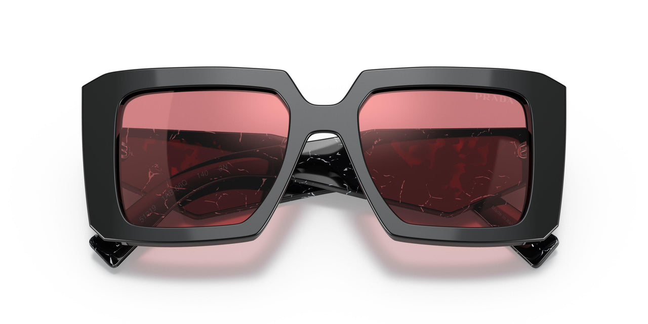 1AB06Q - Black - Red Mirror Silver Internal