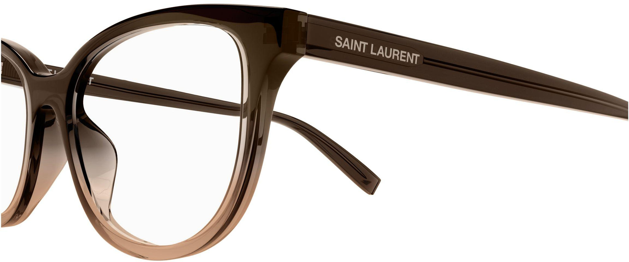 Saint Laurent SL504 004 Eyeglass Frames Only 53-17-145 Brown Fade Italy Saint Laurent SL 504 Eyeglasses | Select Eyewear main image 4