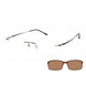 Charmant Pressure Mount TI16731 Eyeglasses