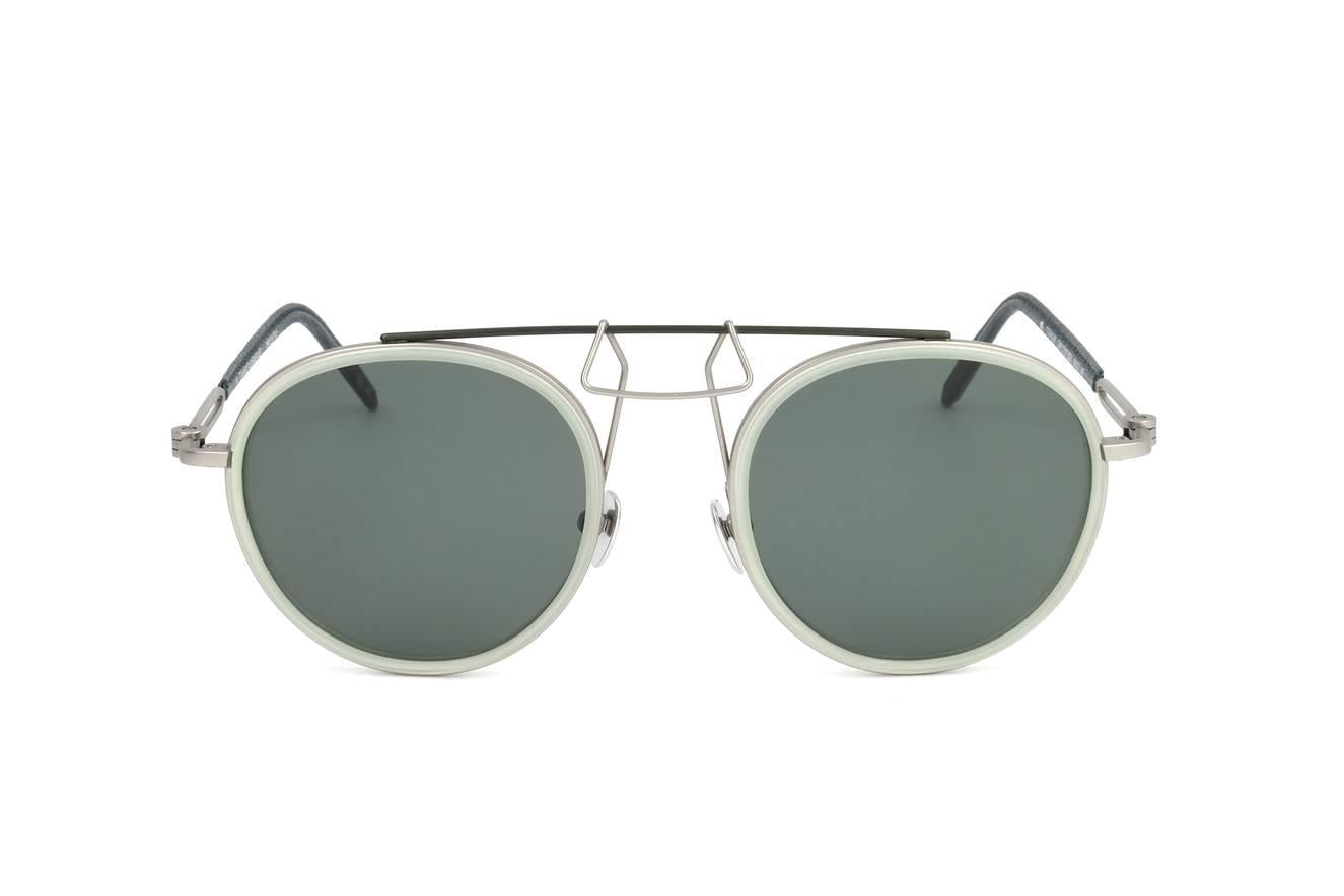 Calvin Klein 205W39NYC CKNYC1870S Sunglasses MILKY LIGHT Green Unisex Round