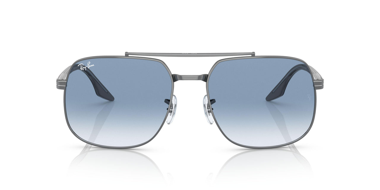 004/3F - Gunmetal - Clear Gradient Blue