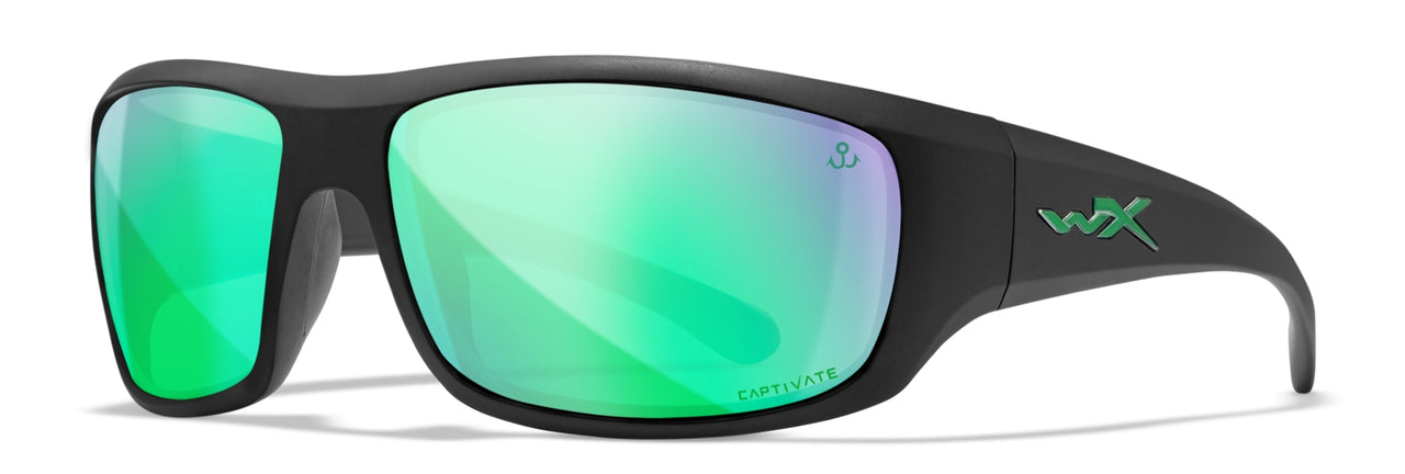 ACOME22 - Wheeler Captivate Pol Green Mirror/matte Black Frame - Captivate Polarized Green Mirror