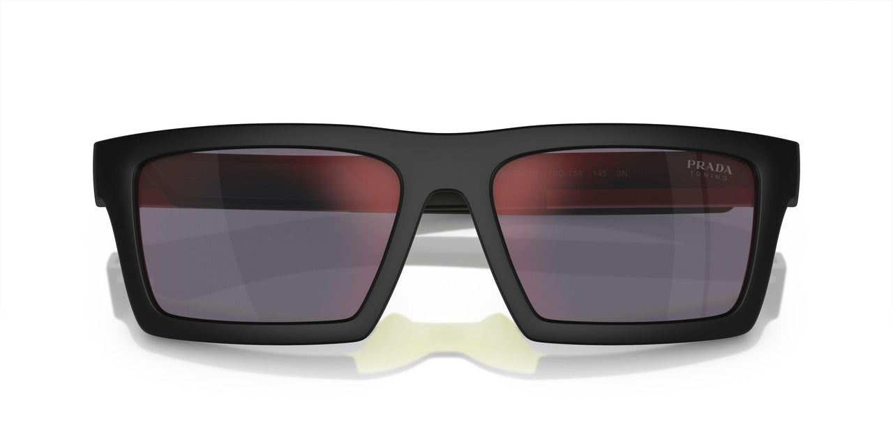 1BO10A - Black - Dark Grey Mirror Red