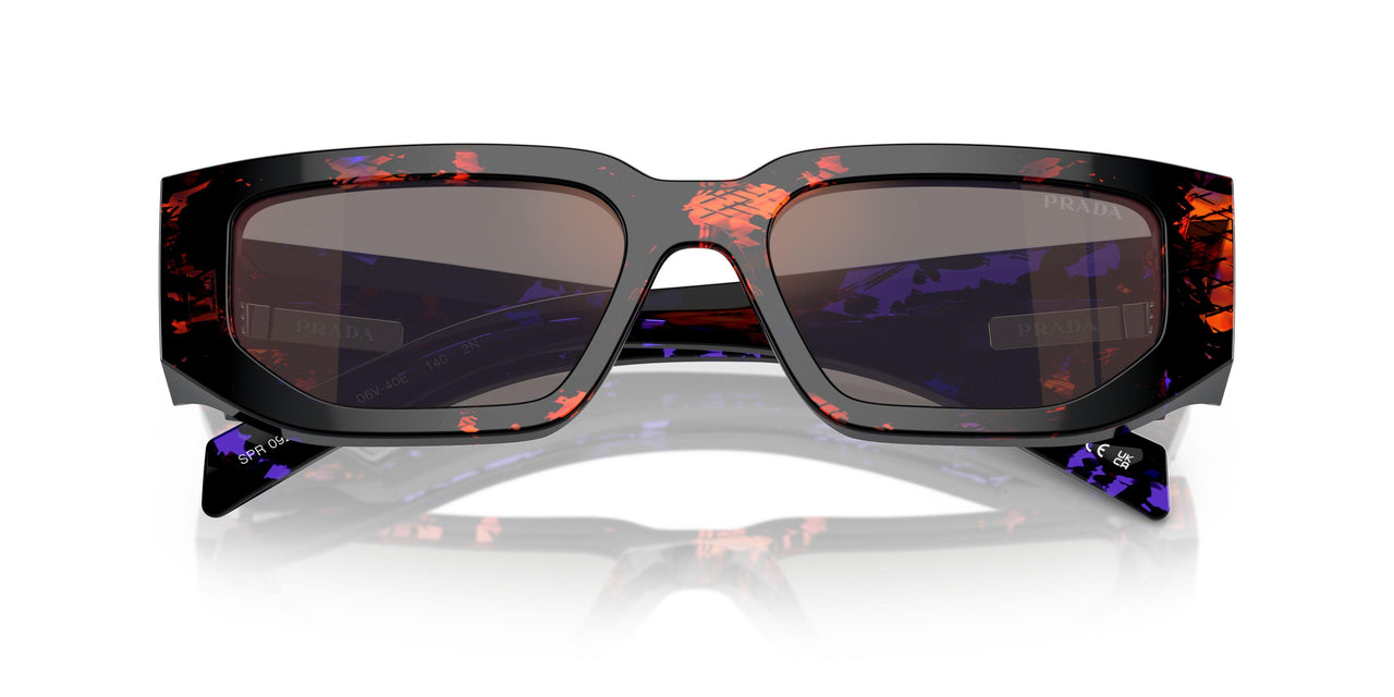06V40E - Orange - Dark Grey Mirror Blue/red