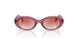 7217V0 - Violet - Clear Gradient Red Mirror Red