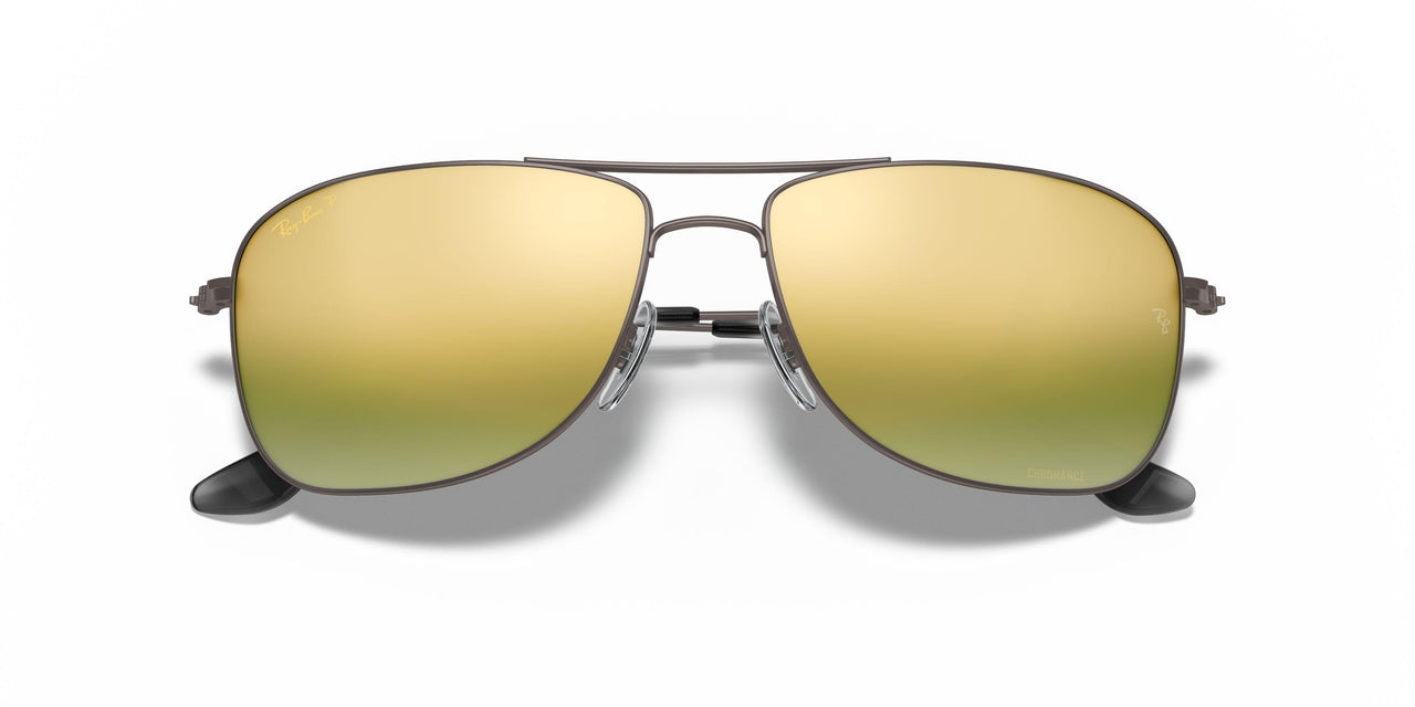 029/6O - Gunmetal - Green Mirror Gold Polar
