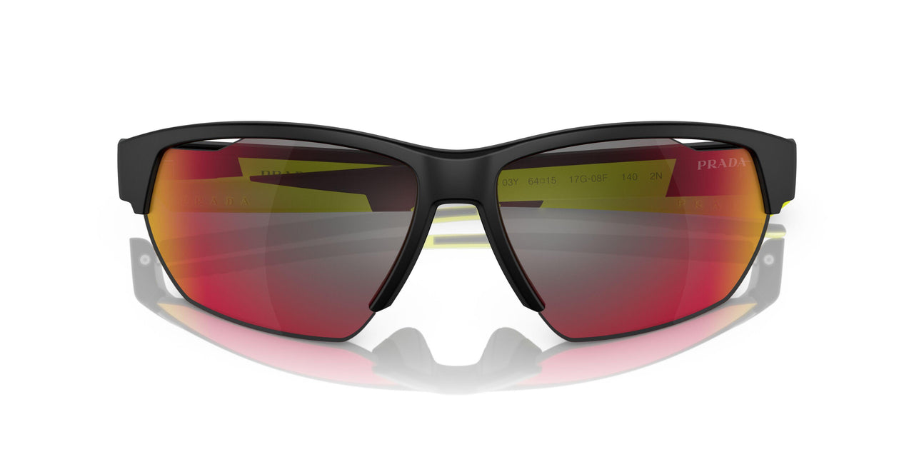 17G08F - Black - Dark Grey Mirror Blue/red