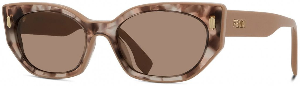55E - Shiny Light Rose Havana - Light Brown