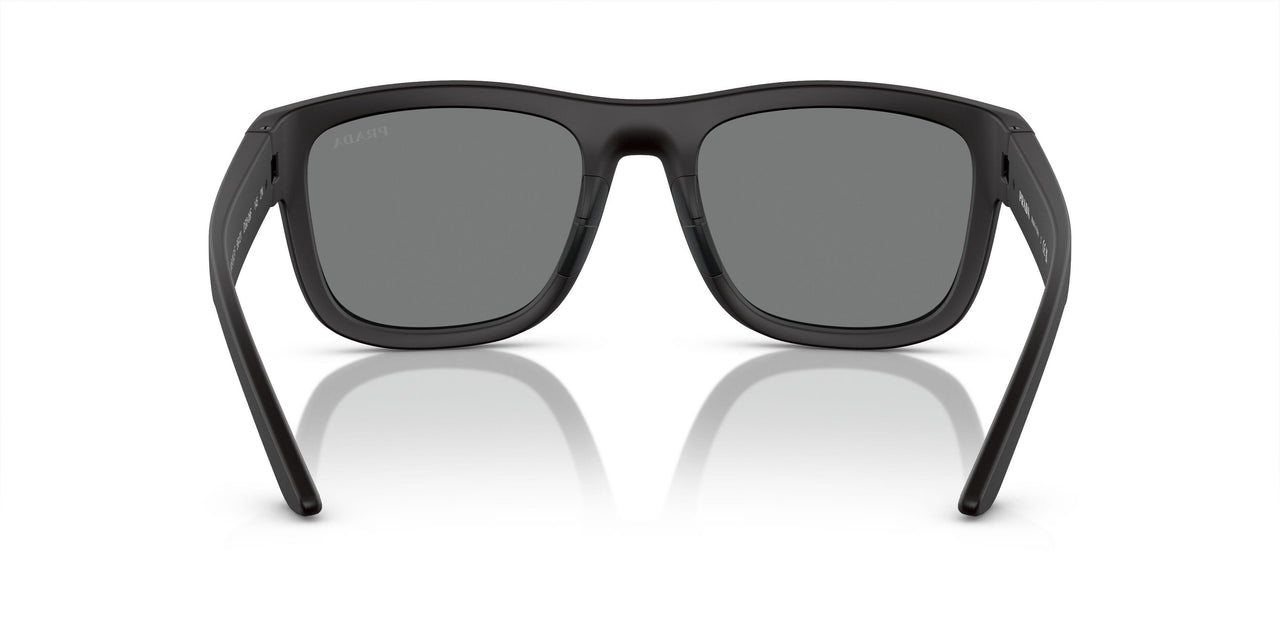 DG008F - Black - Dark Grey Mirror Blue/red