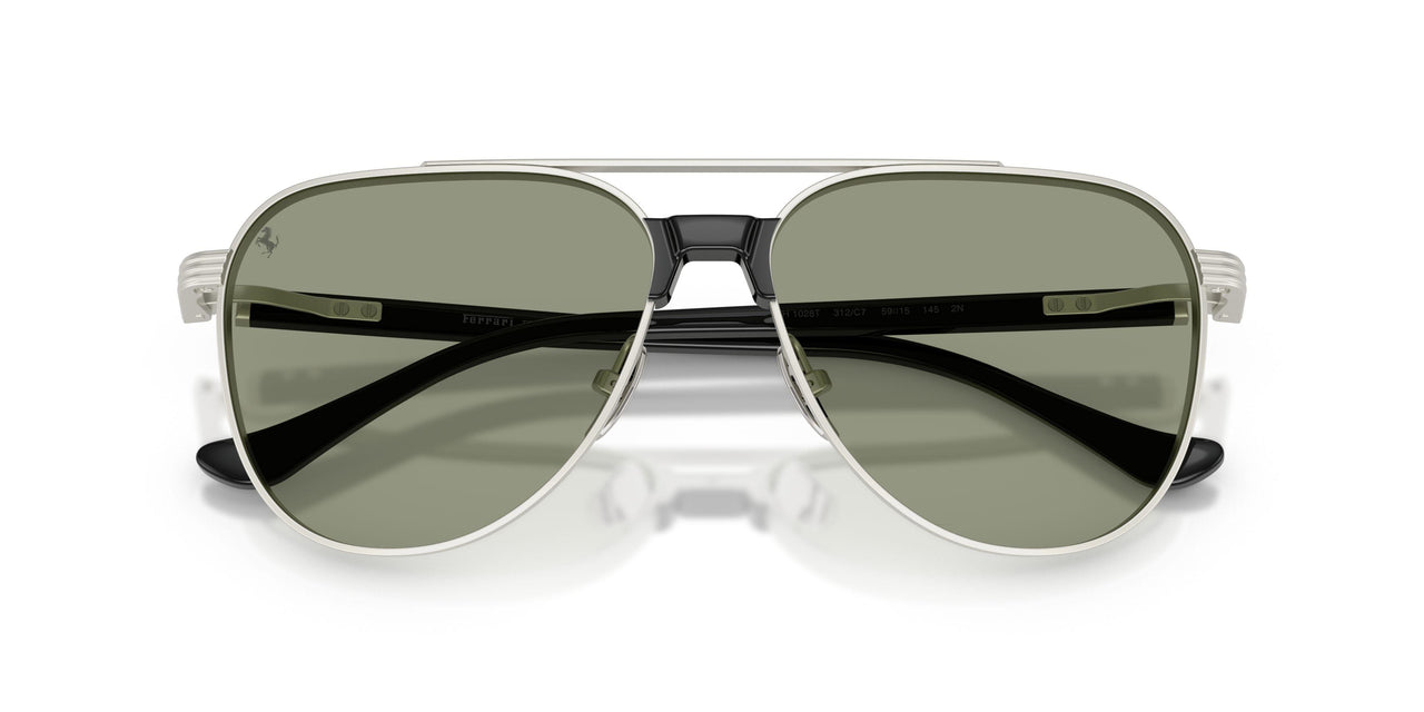 312/C7 - Silver - Dark Green/red