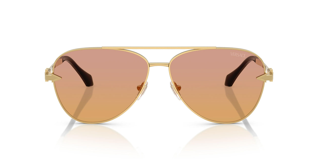1002EL - Gold - Clear Fifty Orange/dark Pink