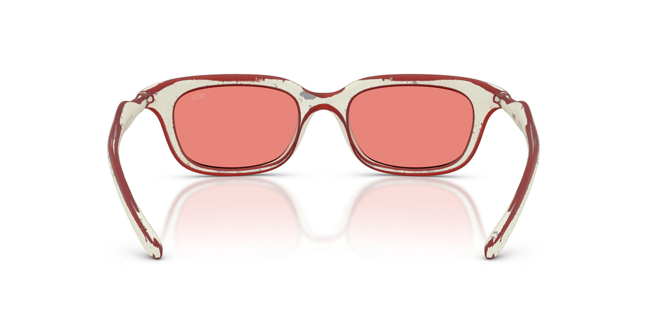 20107E - White - Gradient Mirror Red