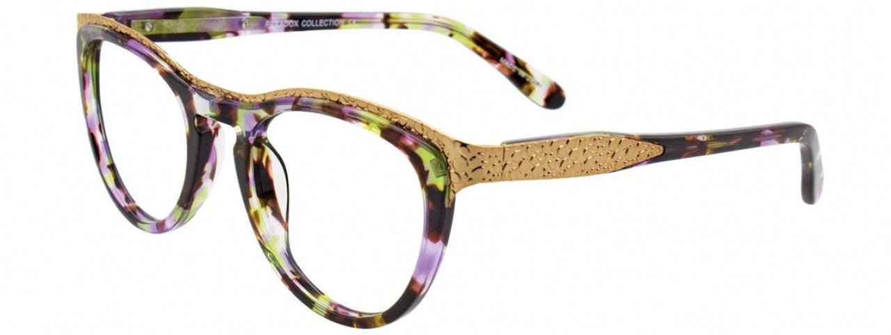 80 - Marbled Light Purple & Green/Shiny Light Brown