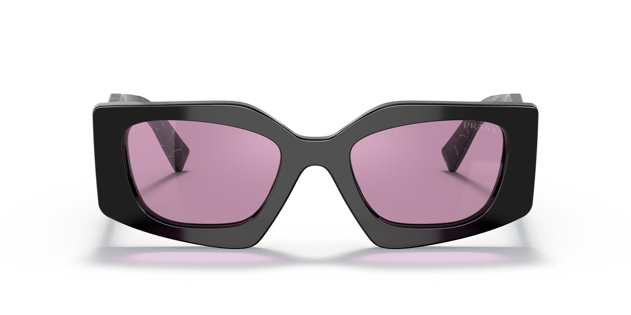 1AB07Q - Black - Dark Violet Mirror Silver Int