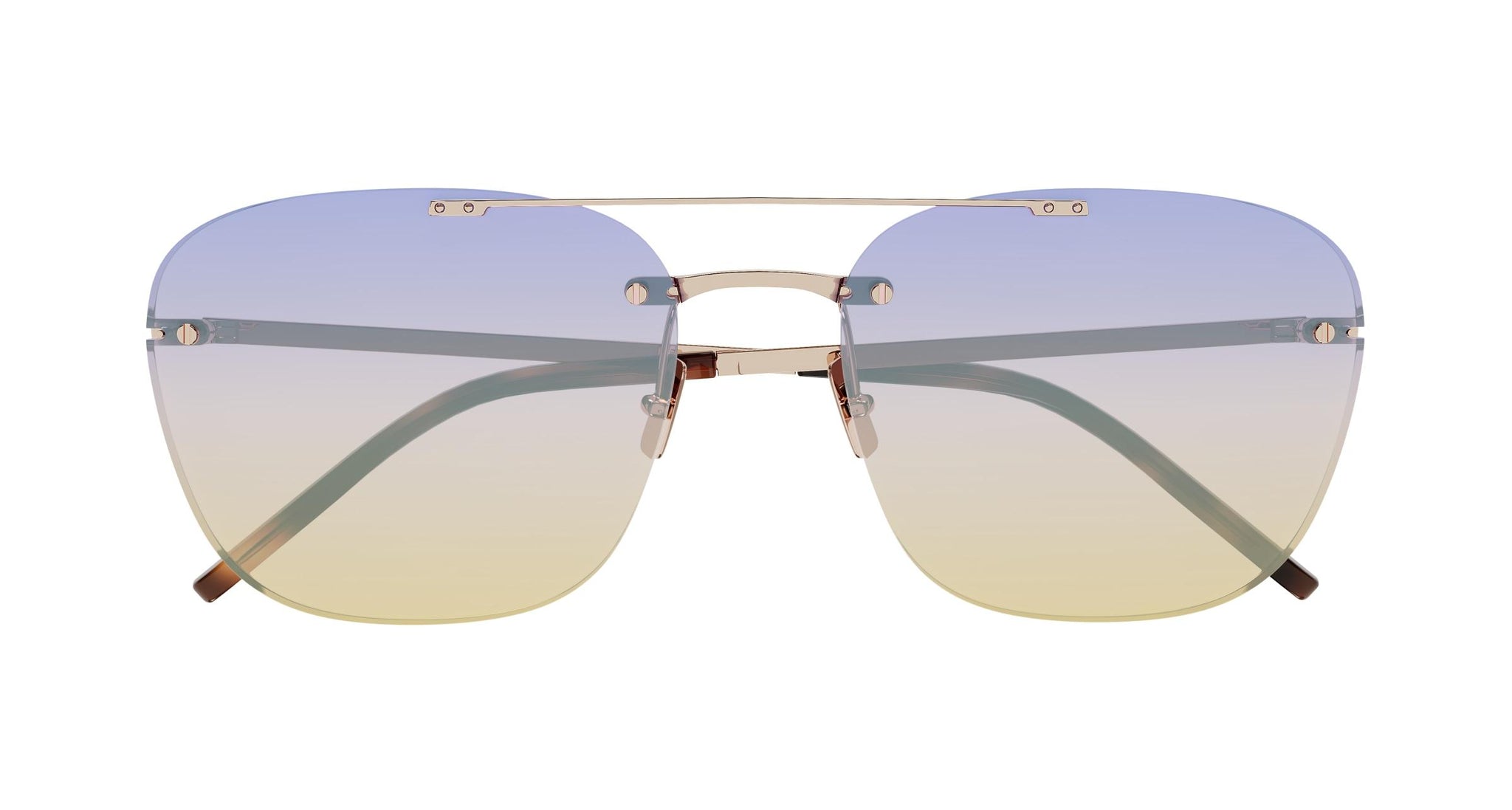 Yves Saint Laurent - SL 309 Rimless Sunglasses - Light Gold