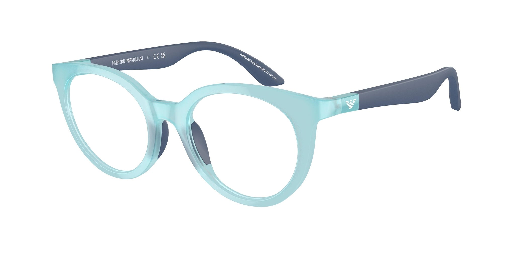 Emporio Armani Women\'s Light Blue Eyeglasses! Emporio Armani EA1163 blue frame main image 3