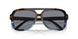 394155 - Blue Brown Block Tortoise - Blue Solid
