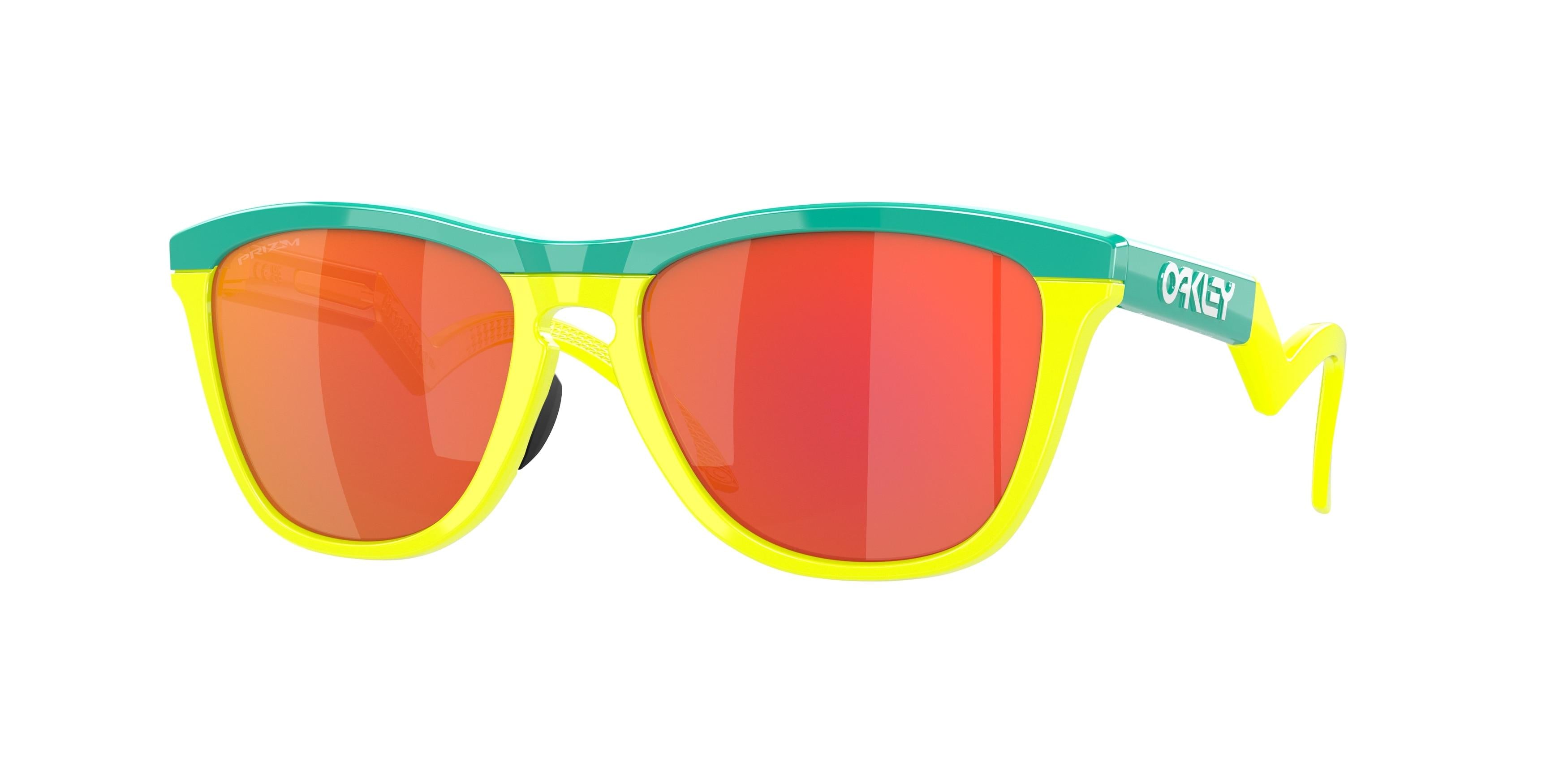Oakley Frogskins Hybrid sunglasses - Matte black neon pink prizm