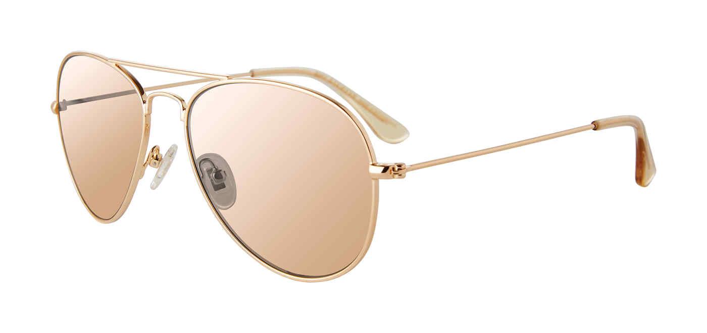 Diff Eyewear Cruz Gold Aviator Sunglasses