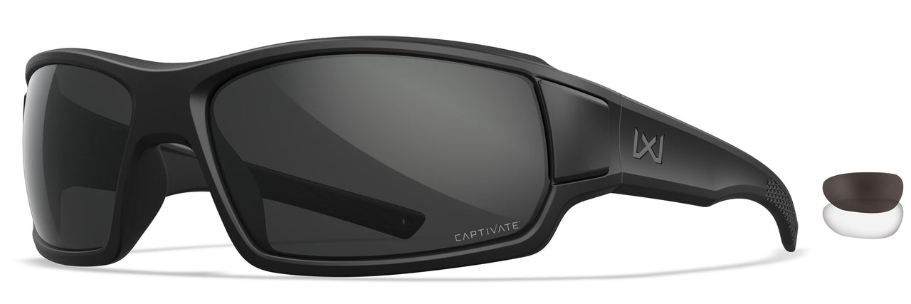 CHBRC01XL Captivate Non-Polar Grey/Clear Lens / Matte Black Gunmetal Logo