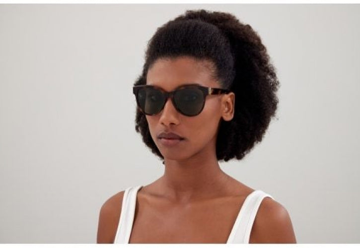 ◆Saint Laurent◆ SL M107 003(55) Saint Laurent SL-M107 003 Sunglasses Women's Havana/Green