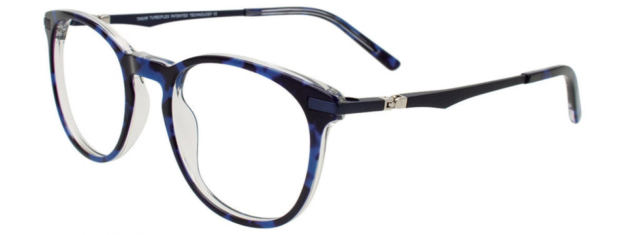 50 - Tortoise Blue & Crystal