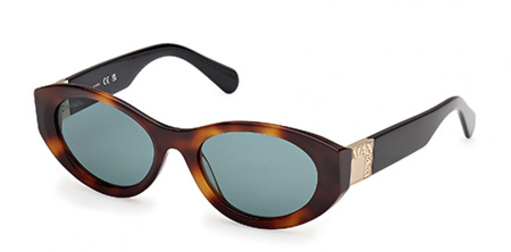Max&Co. Women\'s Sunglasses: Shiny Dark Green/Blue, Brown/Orange Lenses, NEW Postalcontacts.com -- Max & Co MO0123 main image 4