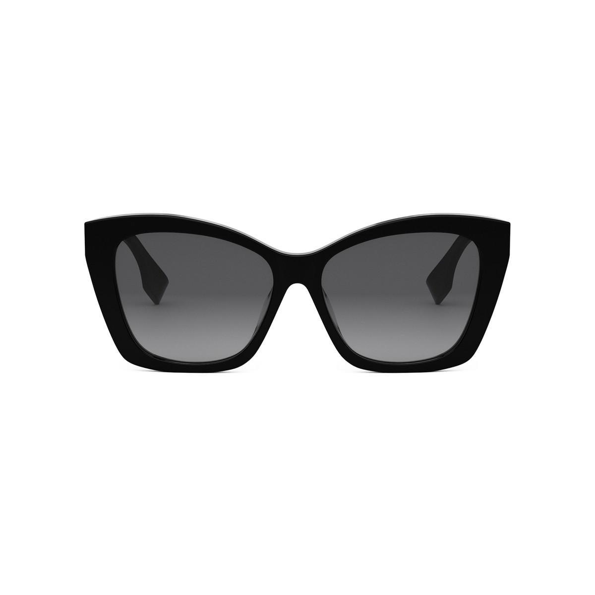 Fendi Black Cat-Eye Sunglasses with Gradient Lenses Fendi First FE40135I Cat Eye Sunglasses | Fashion Eyewear US main image 2