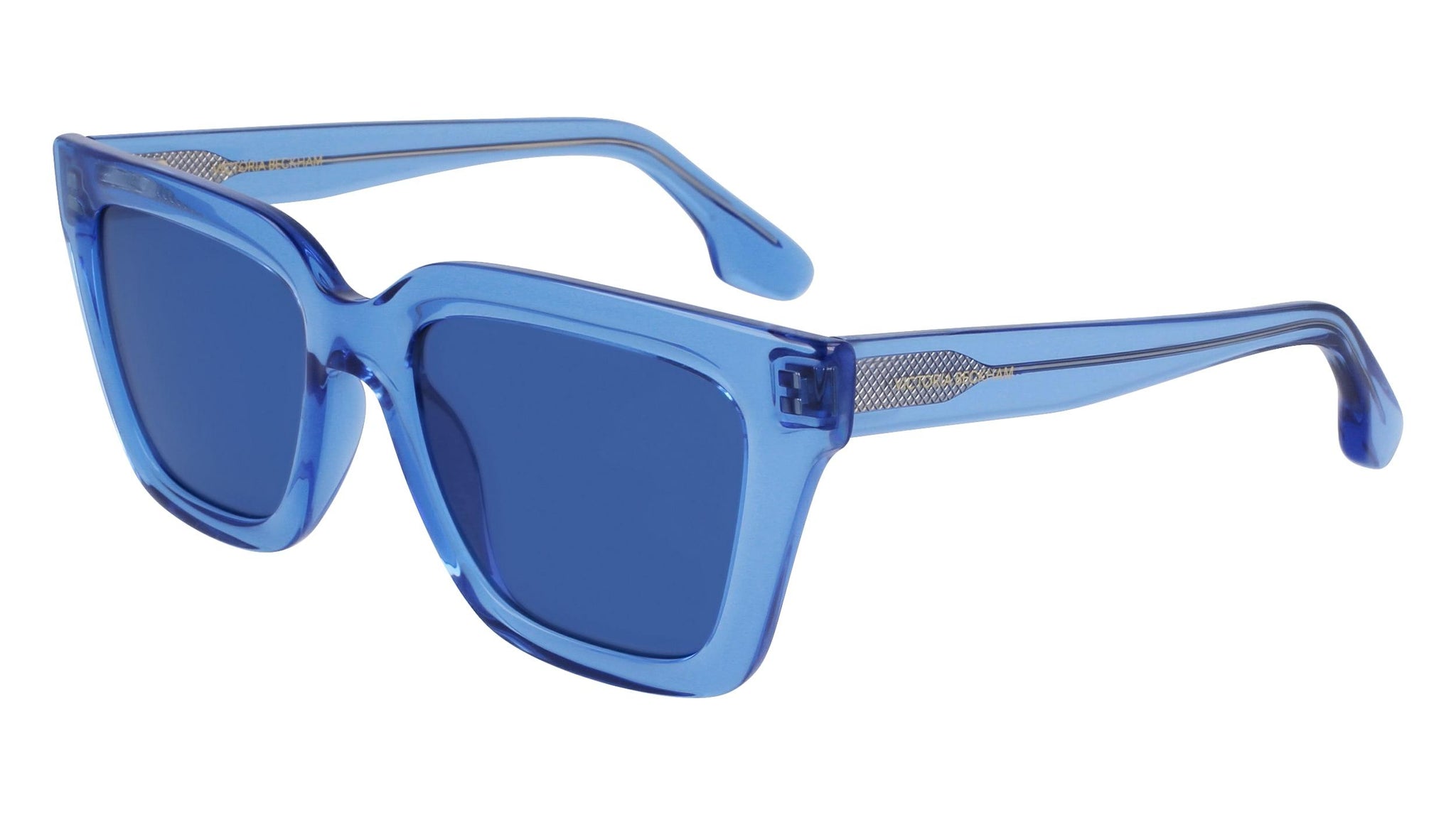 Victoria Beckham Refined Classic 53mm Square Sunglasses Blue Victoria Beckham Chain Rectangular Sunglasses VB669S 101  main image 2
