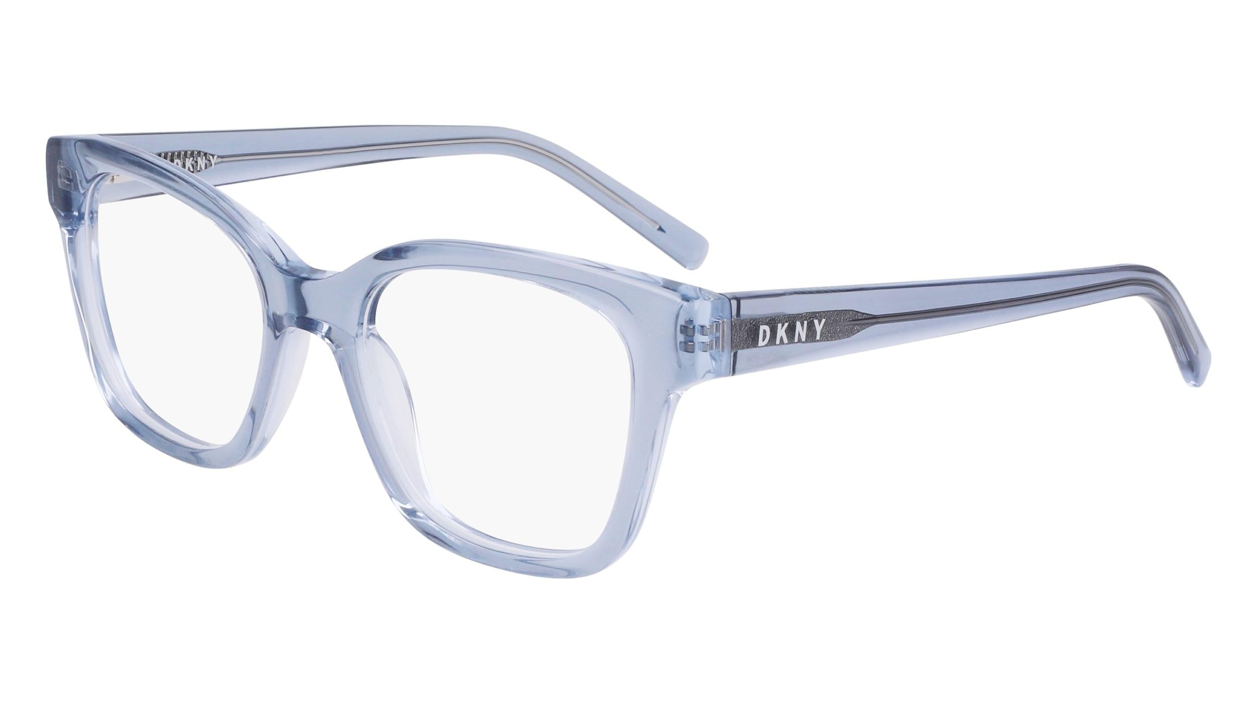 Lunettes DKNY 6806 462 – Monture Ovale Bleu Transparent, Neuf Sans Étiquette