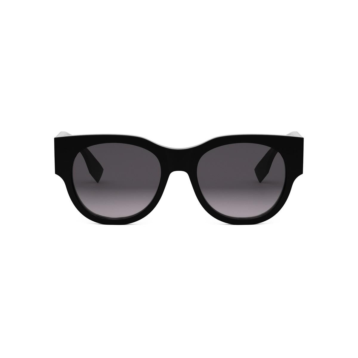 01B - Acetate Shiny Black - Grey Gradient