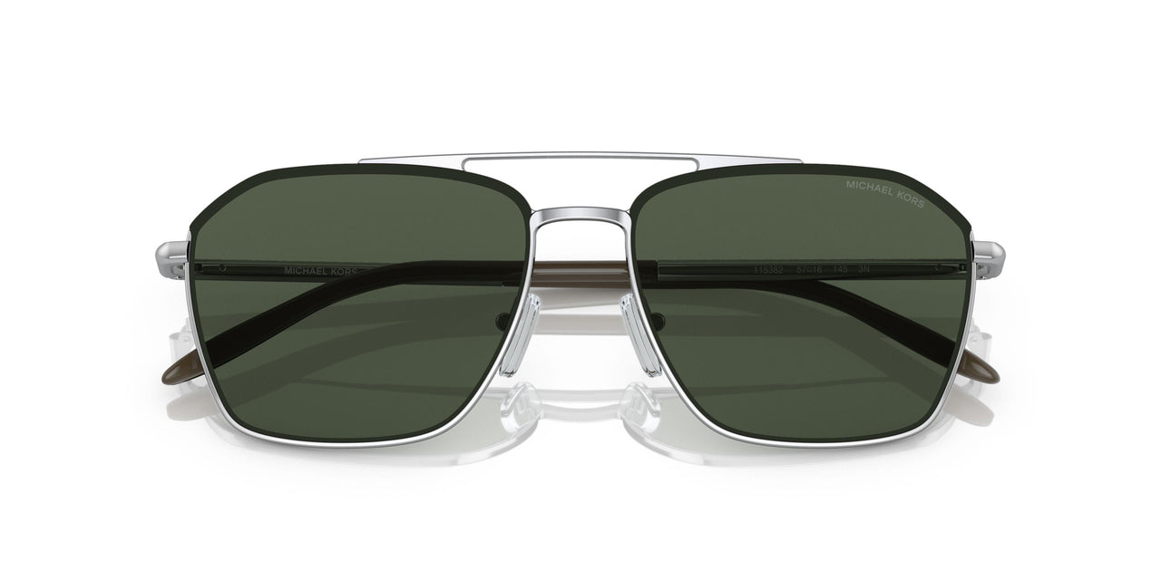 115382 - Silver - Green Solid