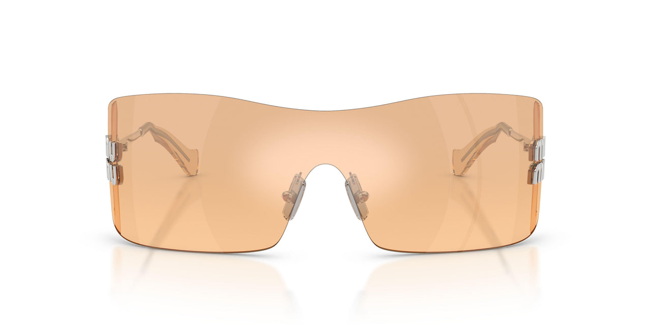 1BC80Y - Silver - Orange Mirror Silver Gradient