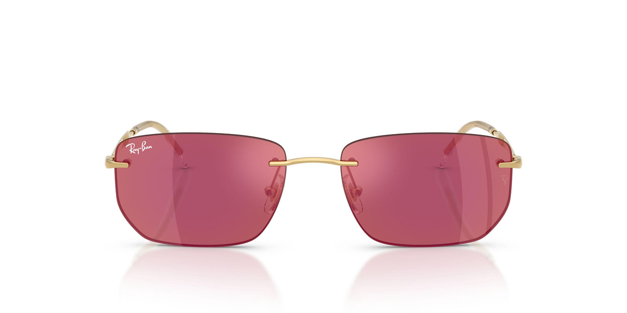 001/D0 - Gold - Dark Violet Mirror Red
