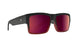 0000129 - Soft Matte Black Red Plum Fade - Happy Bronze with Red Plum Mirror
