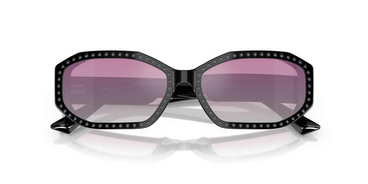 505458 - Black - Clear Gradient Fuxia Mirror Silver