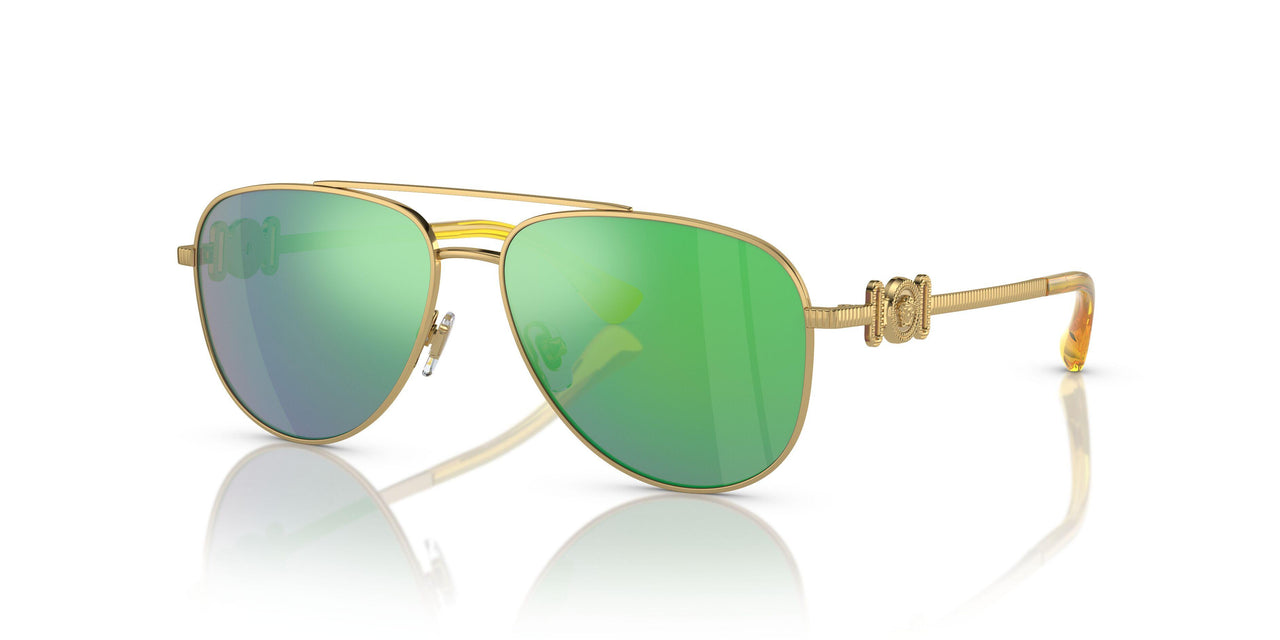 10023R - Gold - Light Green Mirror Green