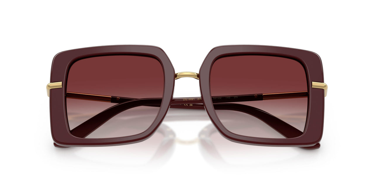 30918H - Red - Clear Gradient Dark Brandy