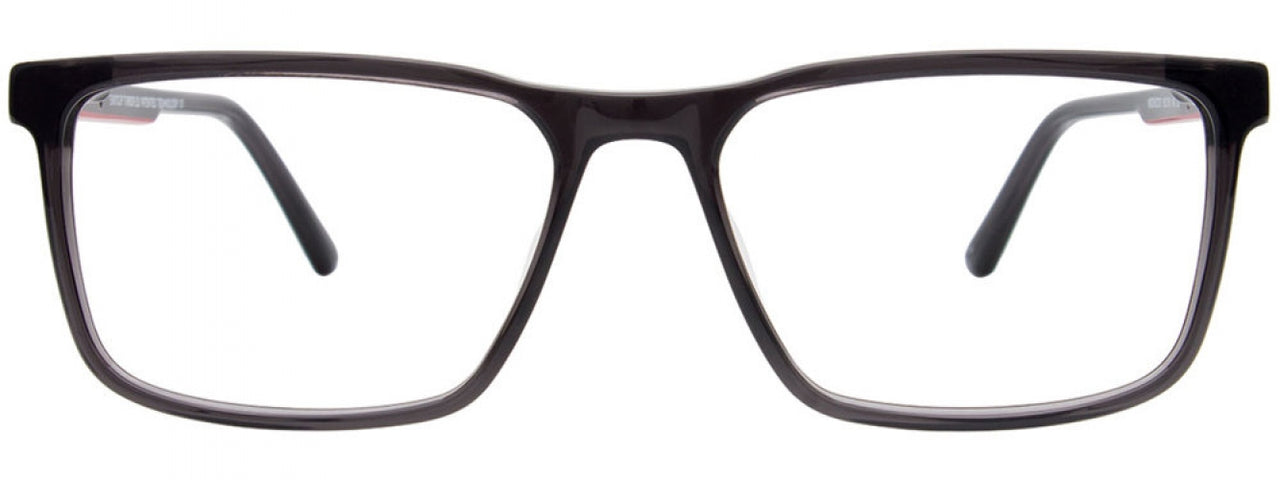 20 - Transparent Dark Grey & Red