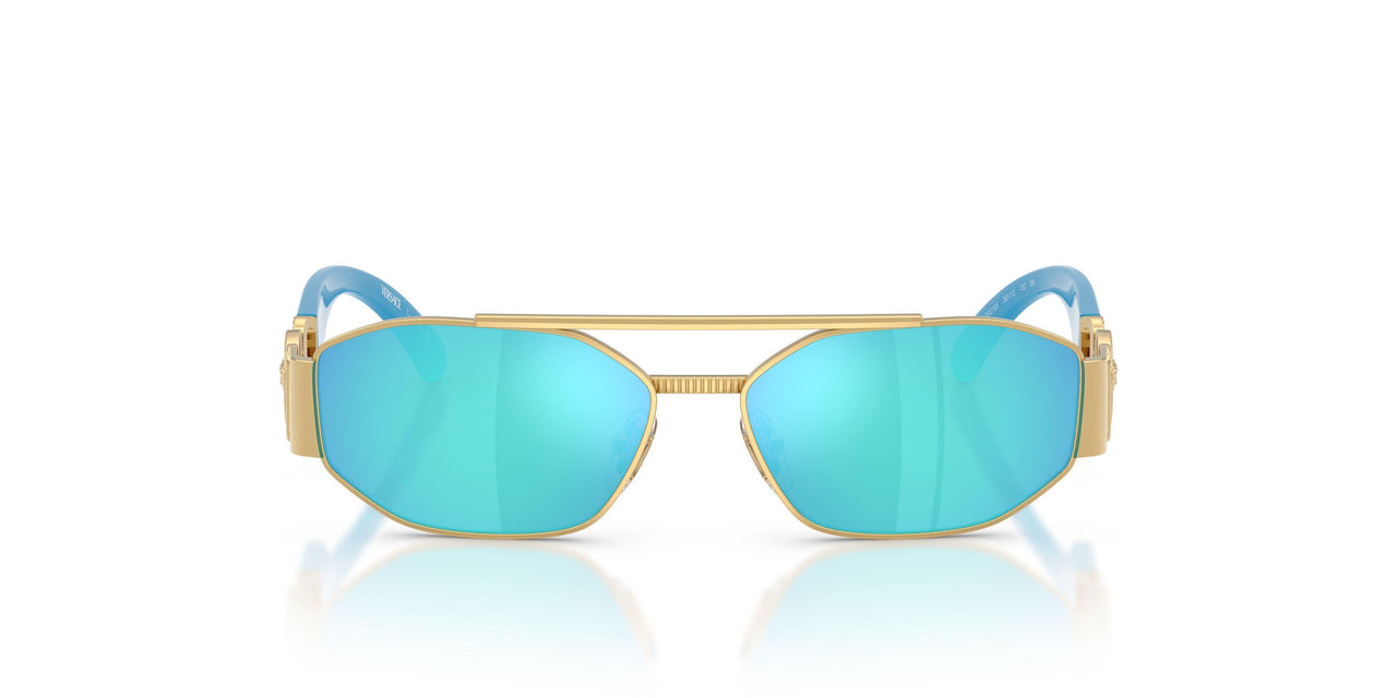 100255 - Gold - Light Green Mirror Blue
