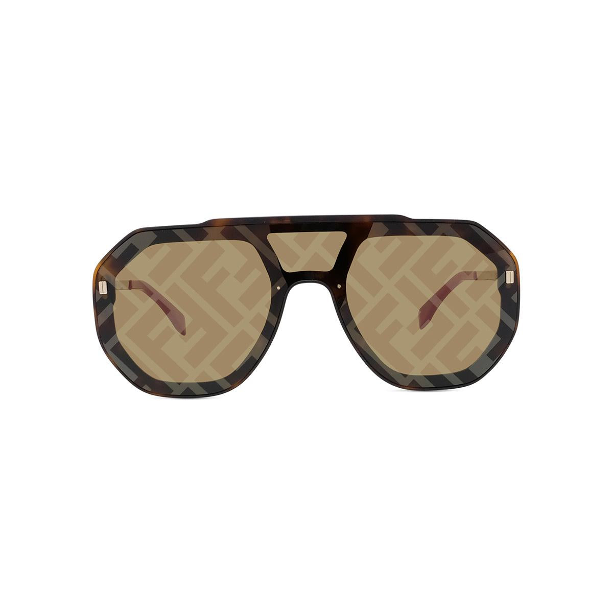 52G - Matte Dark Havana - Gunmetal with FF pattern