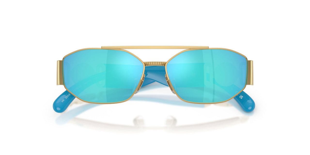 100255 - Gold - Light Green Mirror Blue