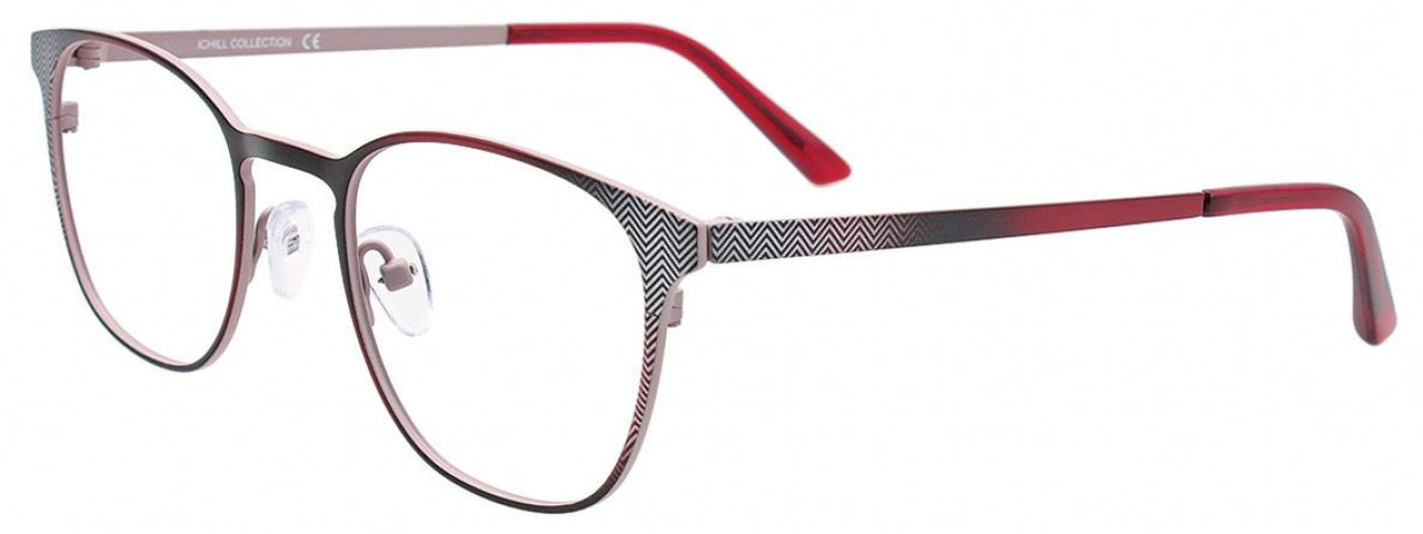 30 - Shiny Red Marbled & Silver & Light Pink