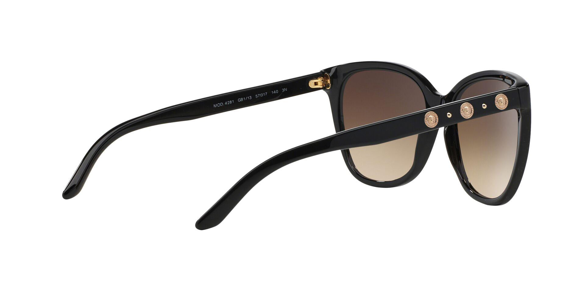 Versace Rock Icons Black Frame with Brown Gradient Lenses Sunglasses Mod 4281 Versace 4281 Sunglasses main image 2