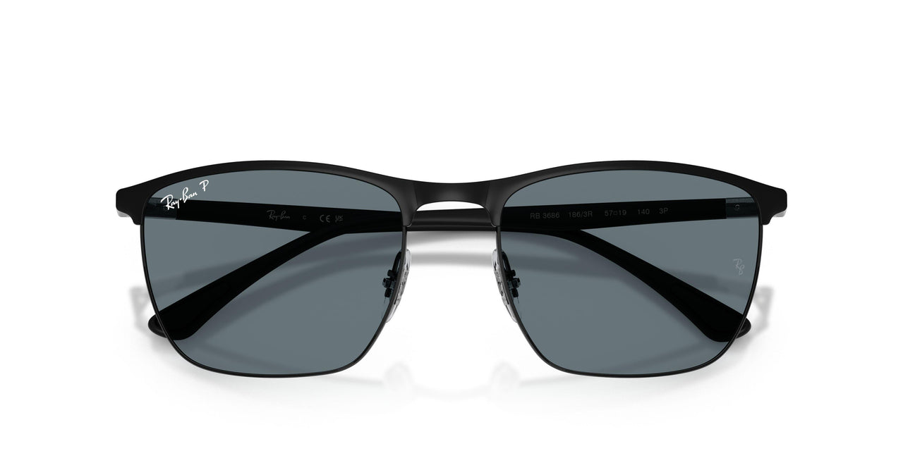 186/3R - Black - Dark Blue Polarized